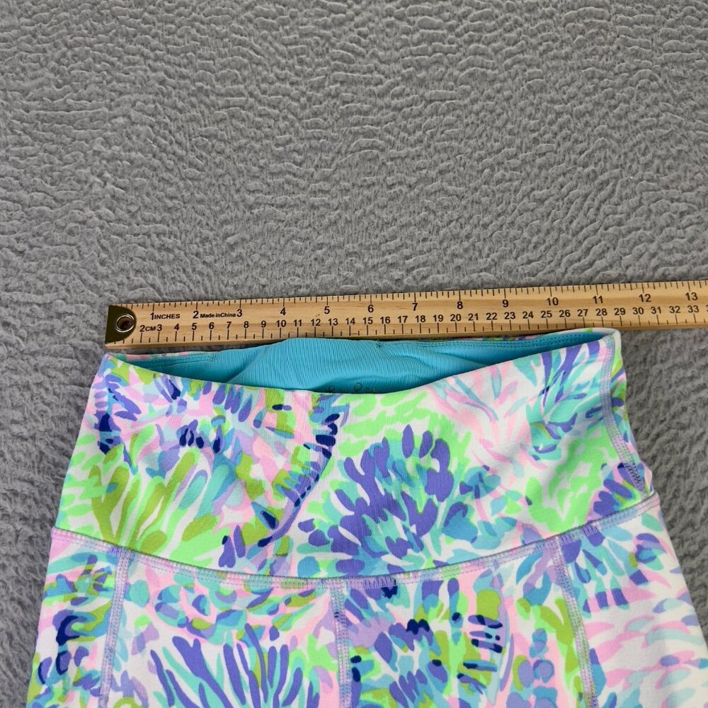 Lilly Pulitzer Luxletic Leggings Womens XS UPF 50+ Weekender 21" High Rise Crop - Picture 7 of 9